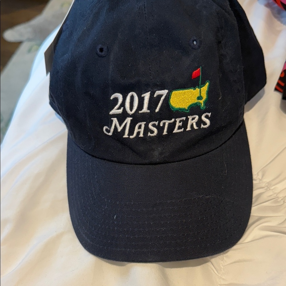 Masters 2017 (Sergio Garcia Spain Champion Year 🏆) Navy Golf Cap NWT Augusta GA